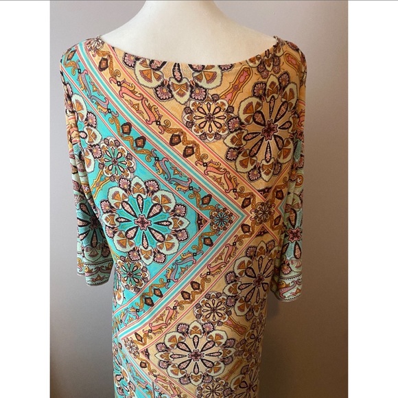 Shelby & Palmer print long sleeve dress - Picture 4 of 6